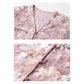 Embroidered Blush Pink Flowers Co Ord Set