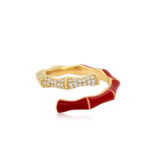 Bamboo Red Ring
