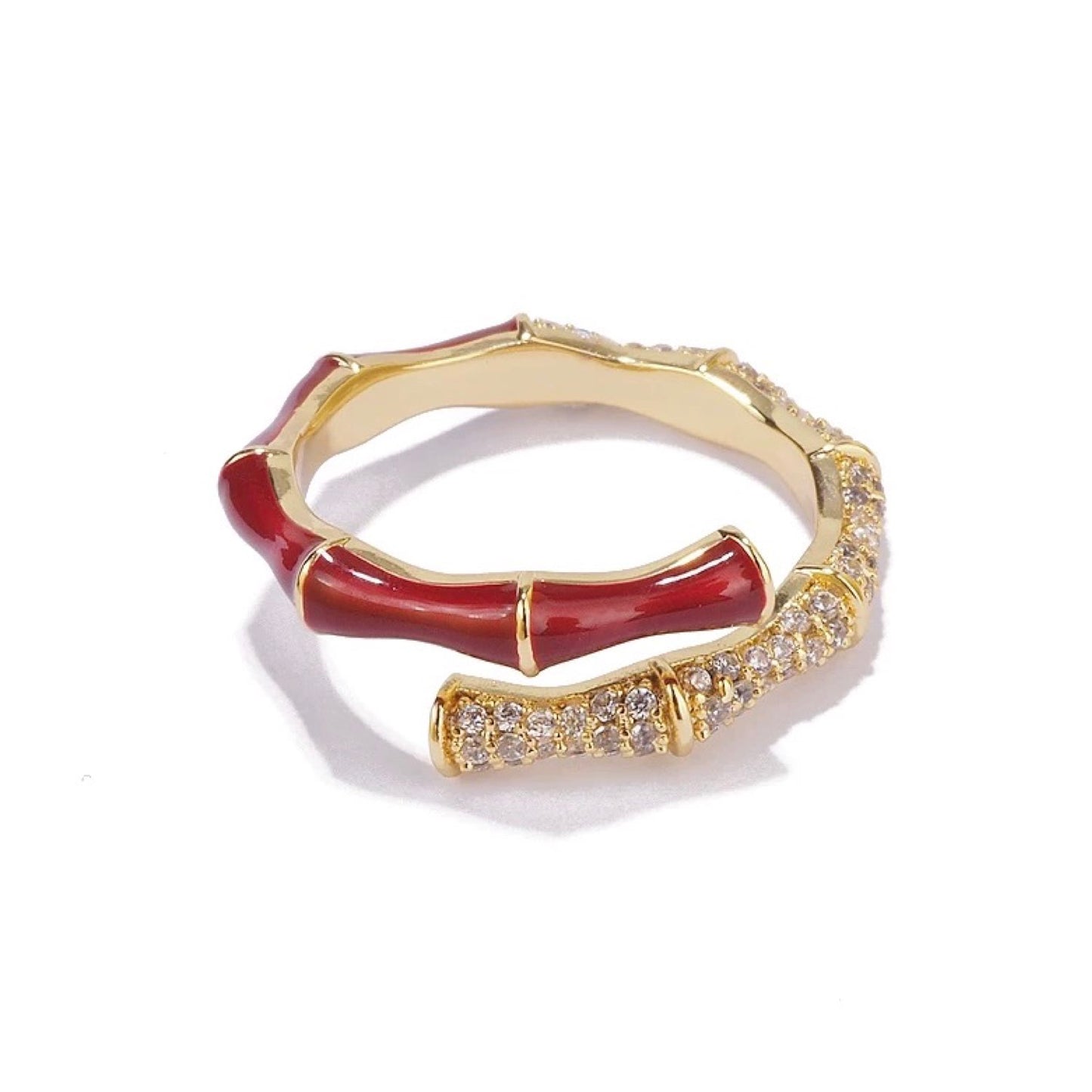 Bamboo Red Ring