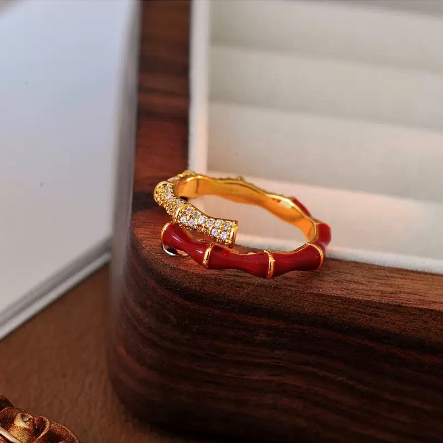 Bamboo Red Ring