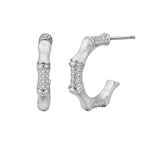 Bamboo Diamond Earring
