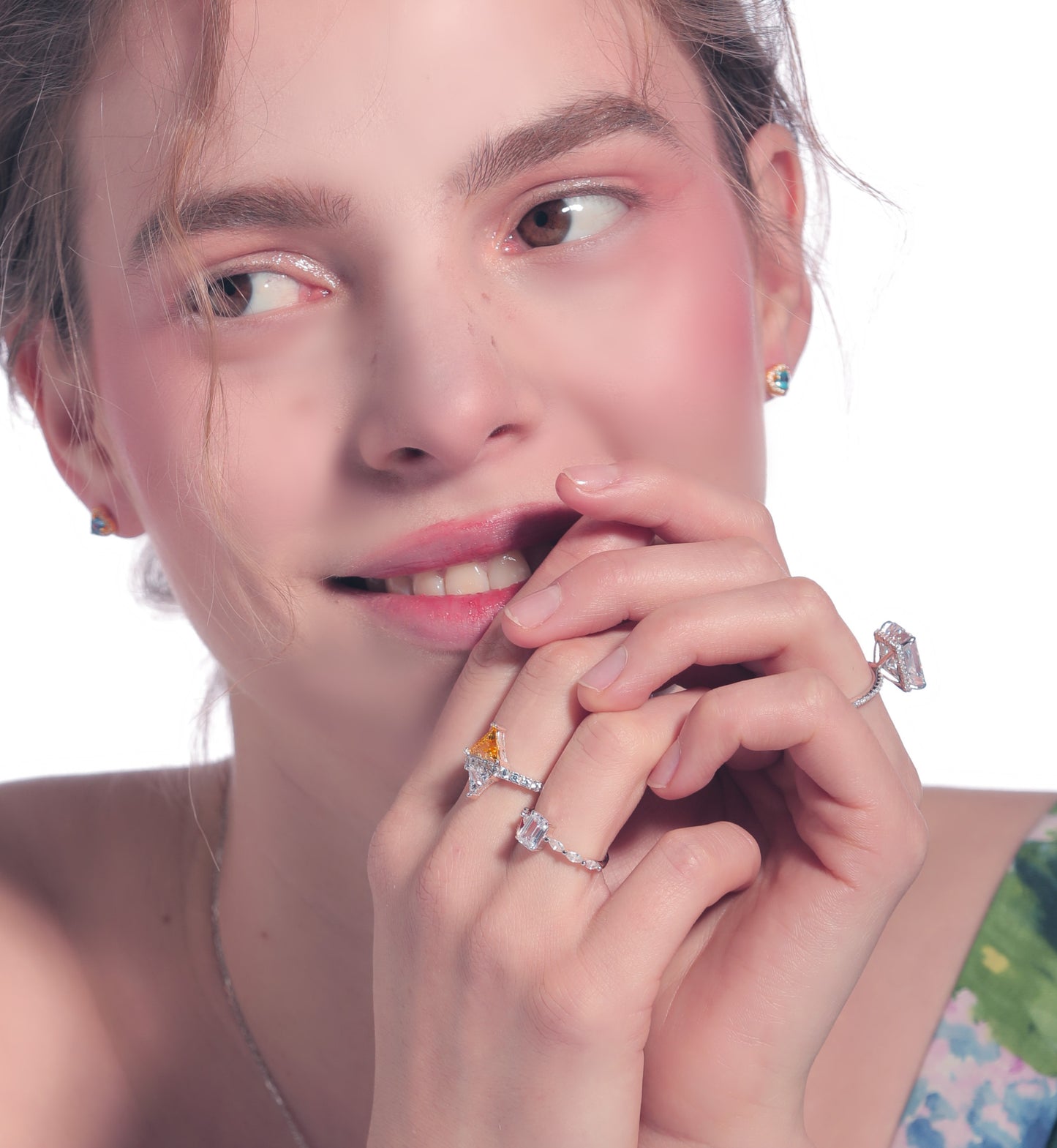 Brilliant Pink Diamond Snow Ring (F)