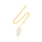 Natural White Crystal 18K Gold Plated Necklace Small