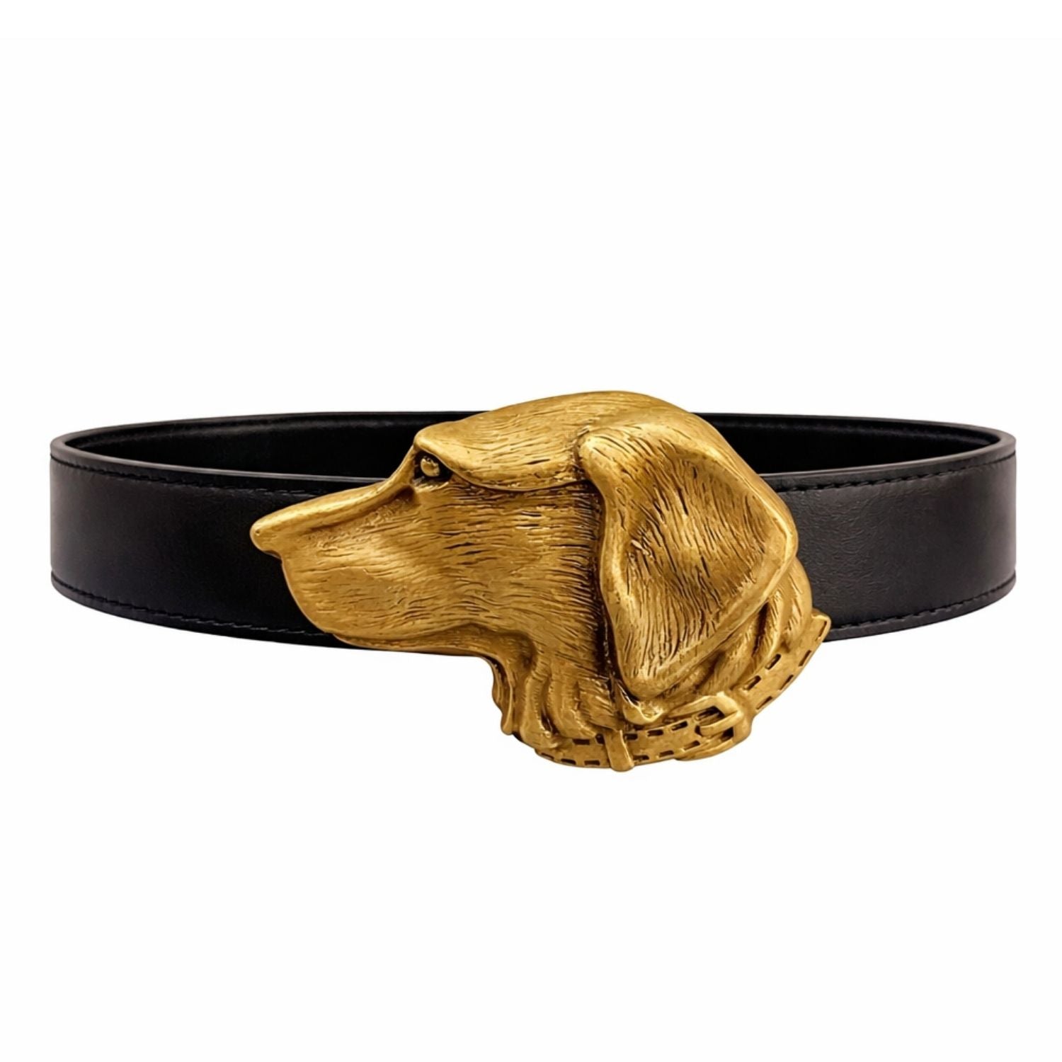 Golden Equestrian Style Dog Belt
