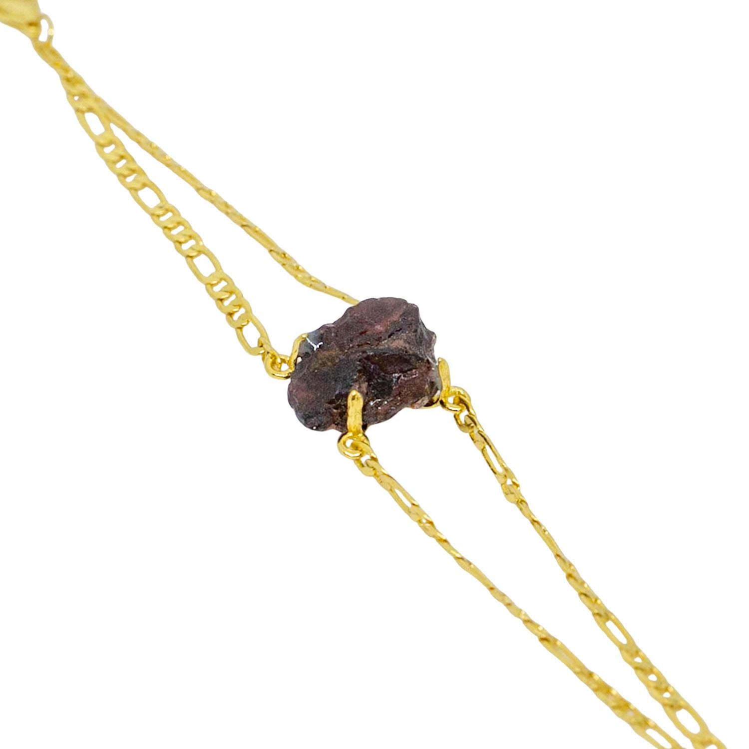 Elemental Birth Natural Garnet Bracelet Adjustable