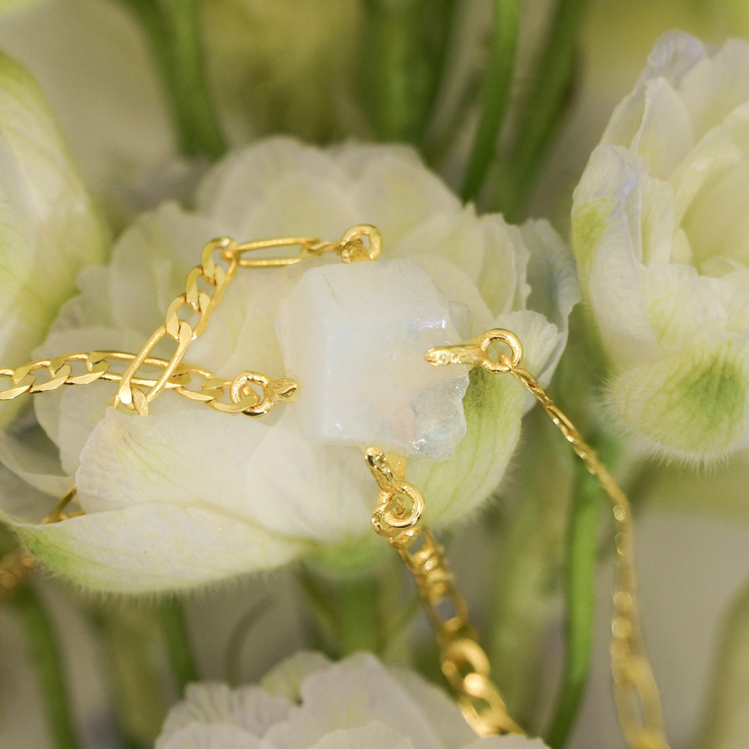 Elemental Birth Natural Pink Opal Adjustable Bracelet