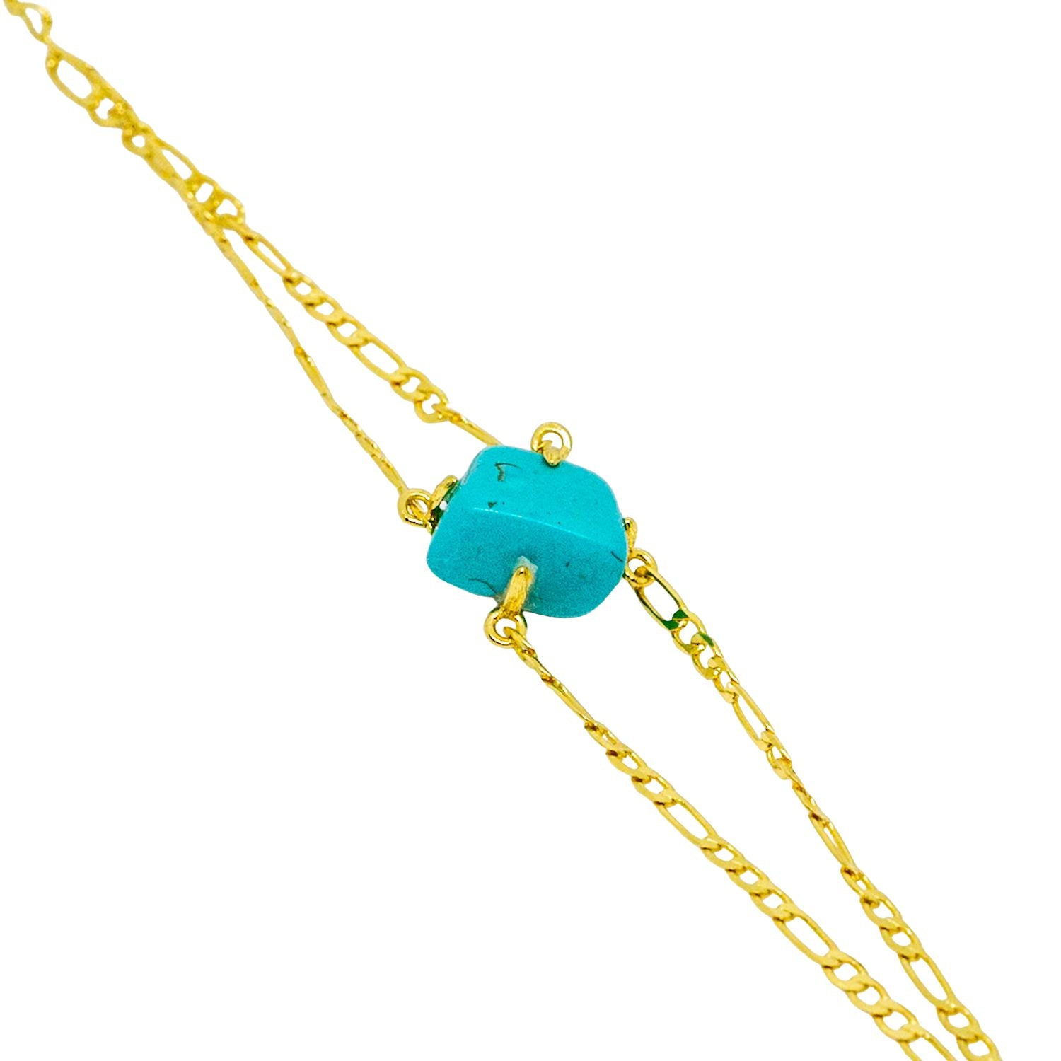 Elemental Birth Natural Turquoise Adjustable Bracelet