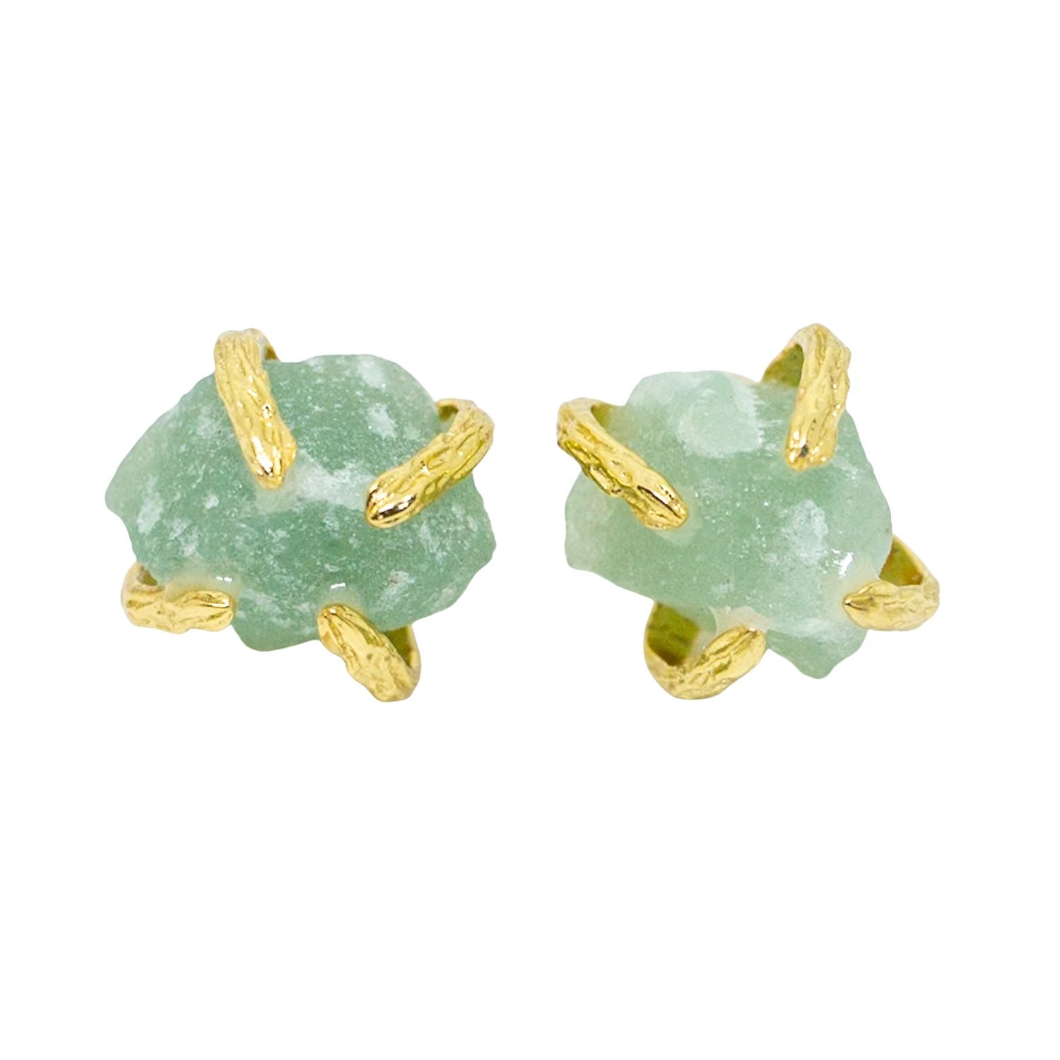 Elemental Birth Natural Jade Stud Earrings