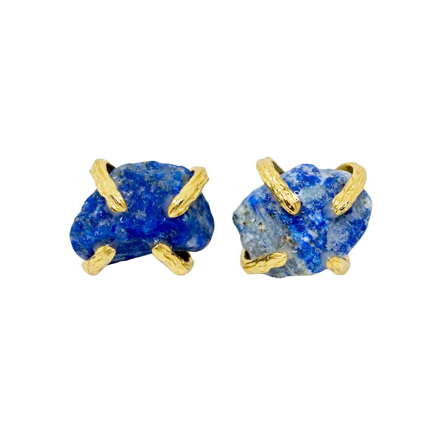 Elemental Birth Natural Sapphire Stud Earrings