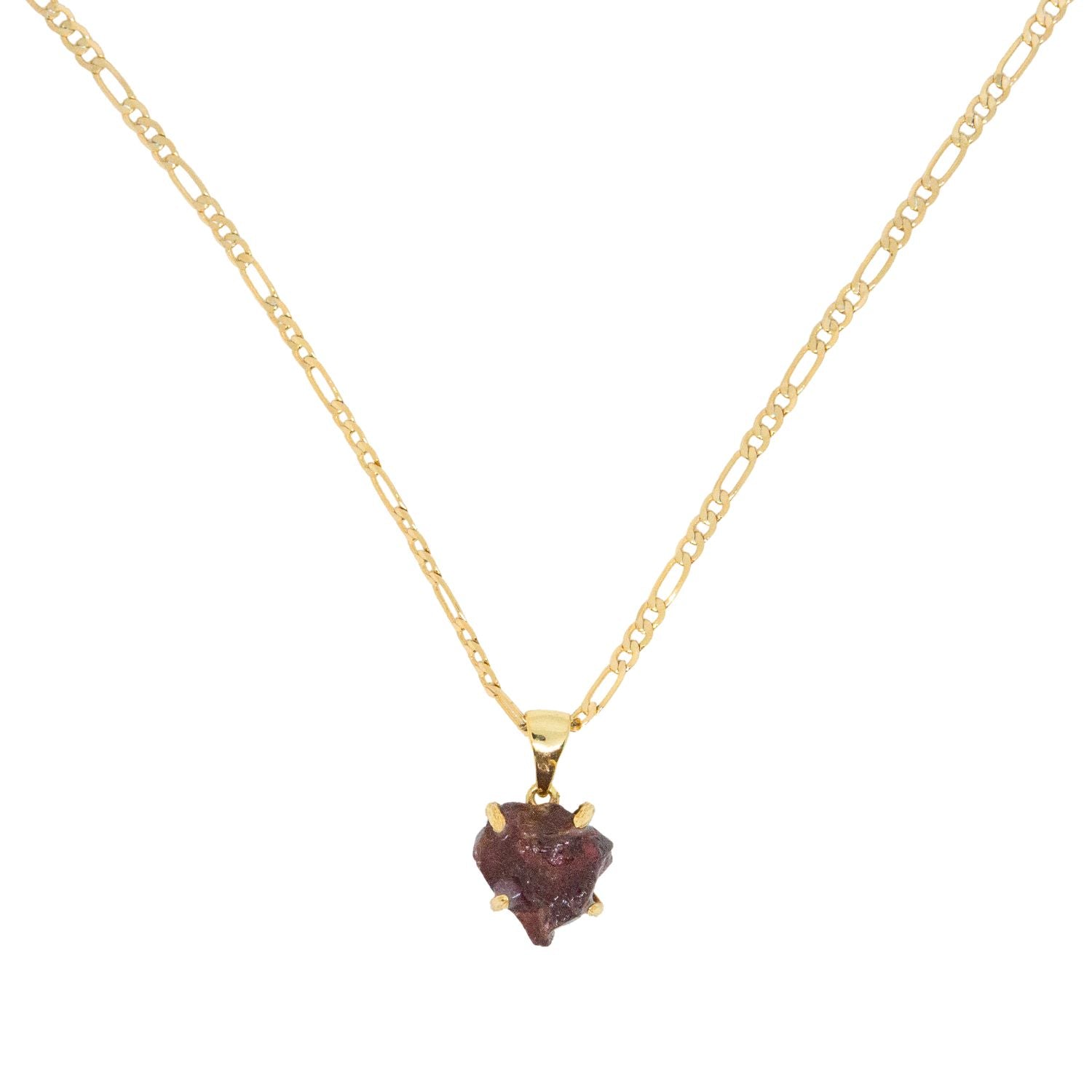 Elemental Birth Garnet Pendant Necklace