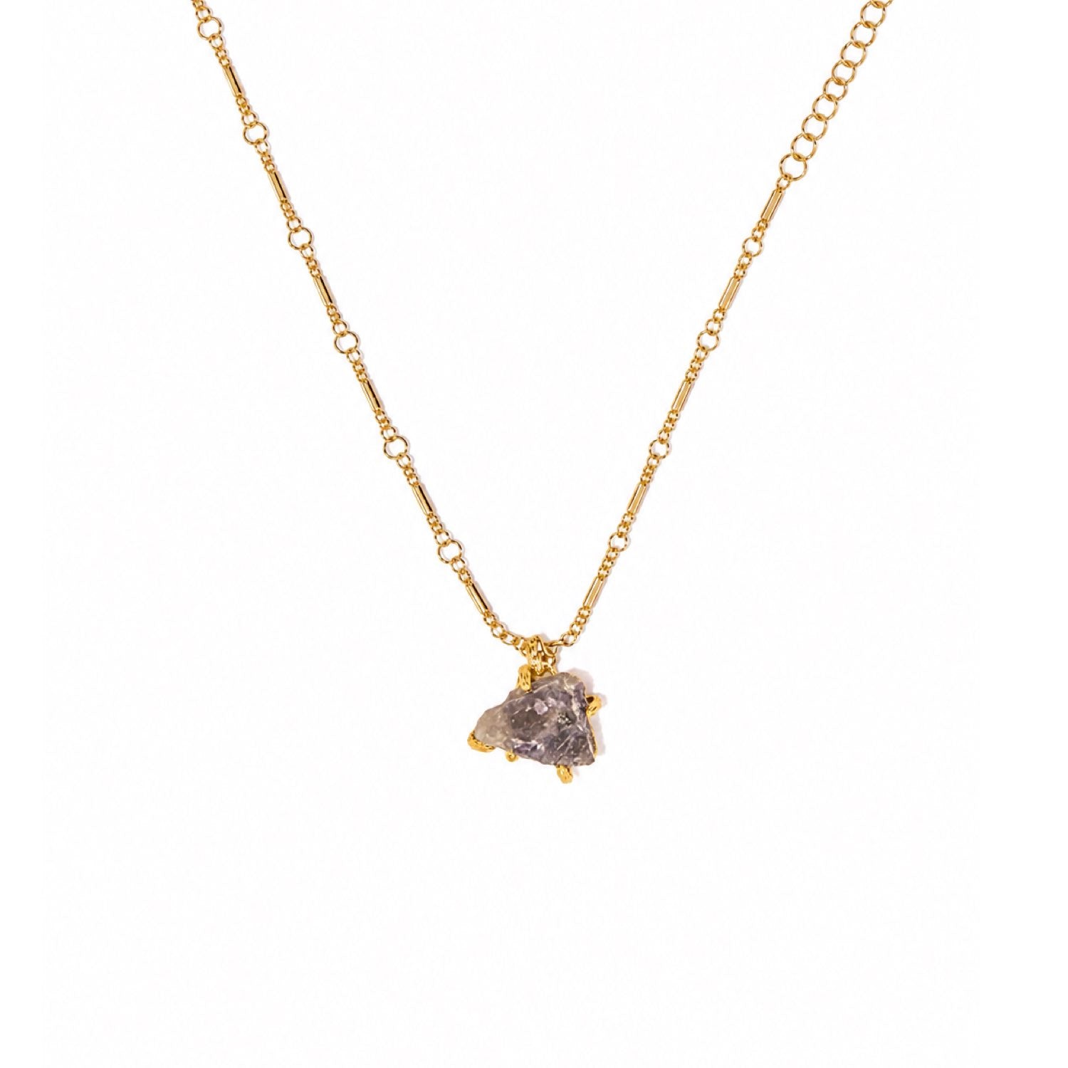 Amethyst Pendant Necklace — Birthstone Collection | WJY Studio