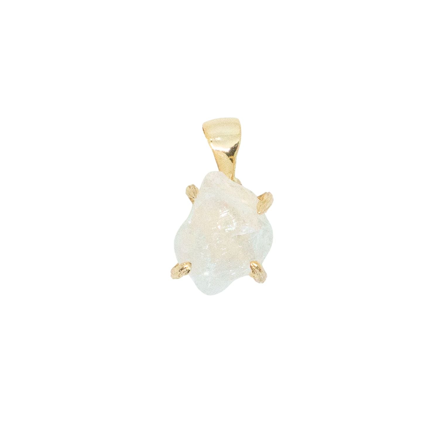 Elemental Birth Natural White Crystal Pendant Necklace