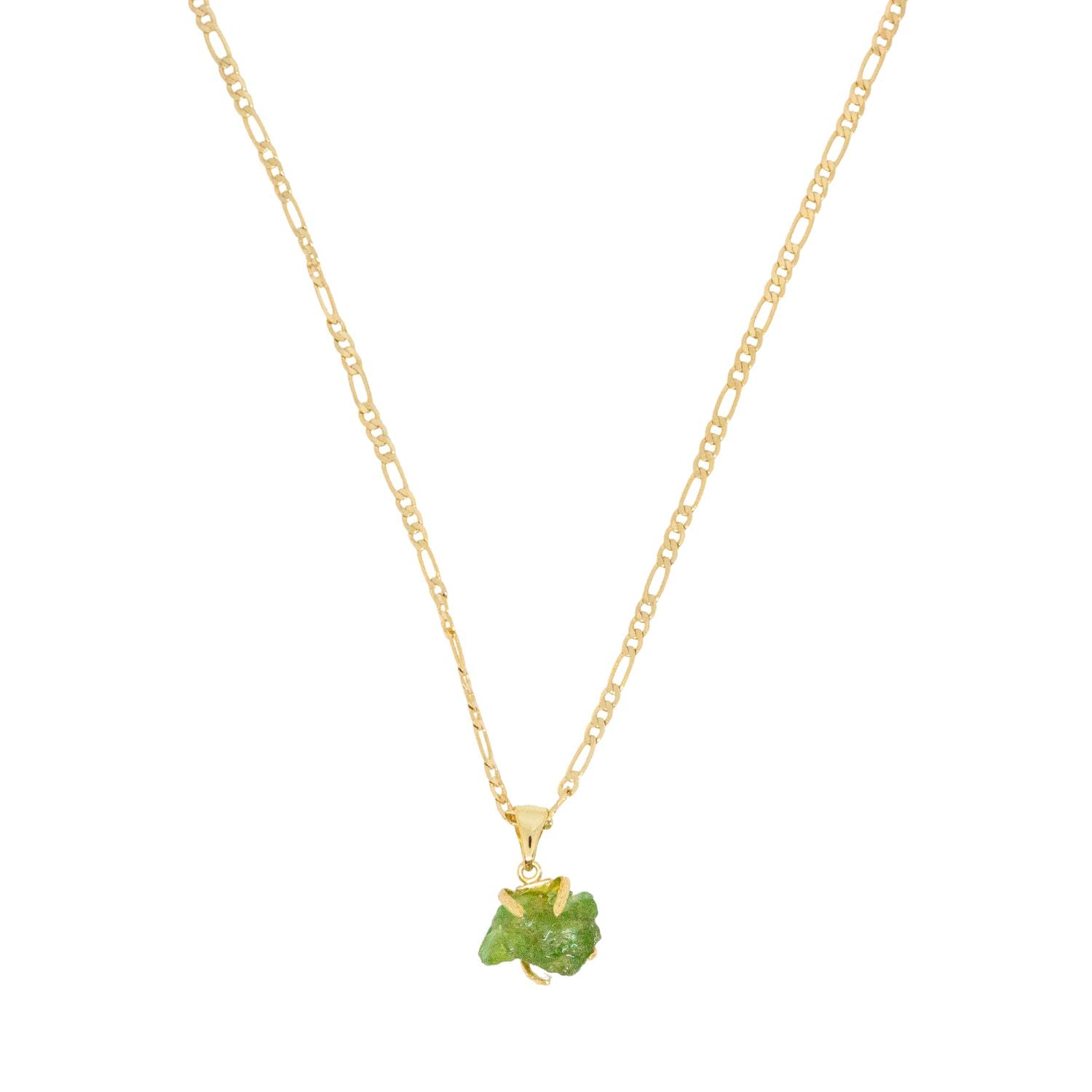Elemental Birth Peridot Pendant Necklace