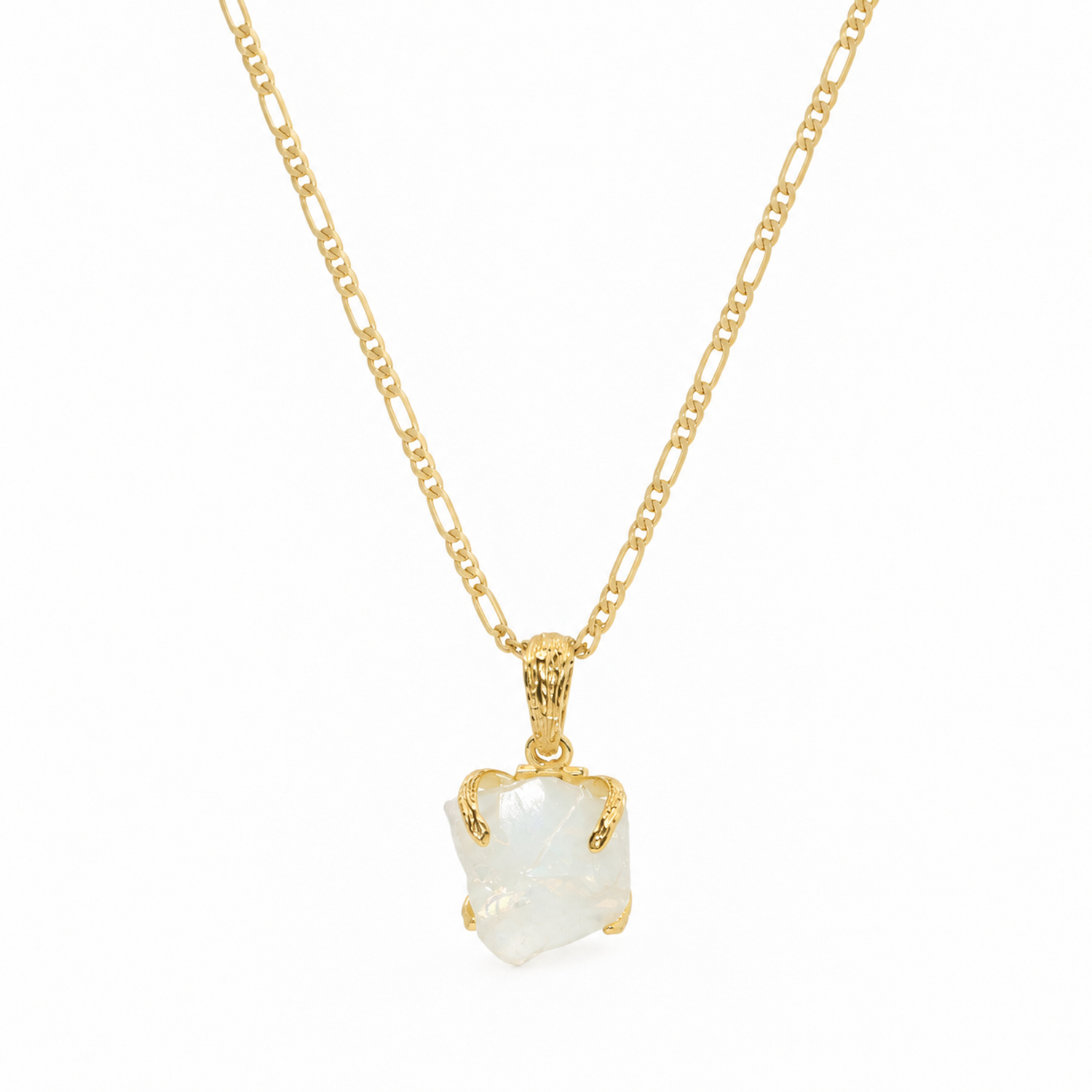 Elemental Birth Natural Moonstone Adjustable Pendant Necklace