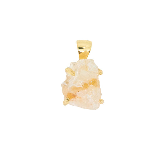 Elemental Birth Citrine Pendant Necklace