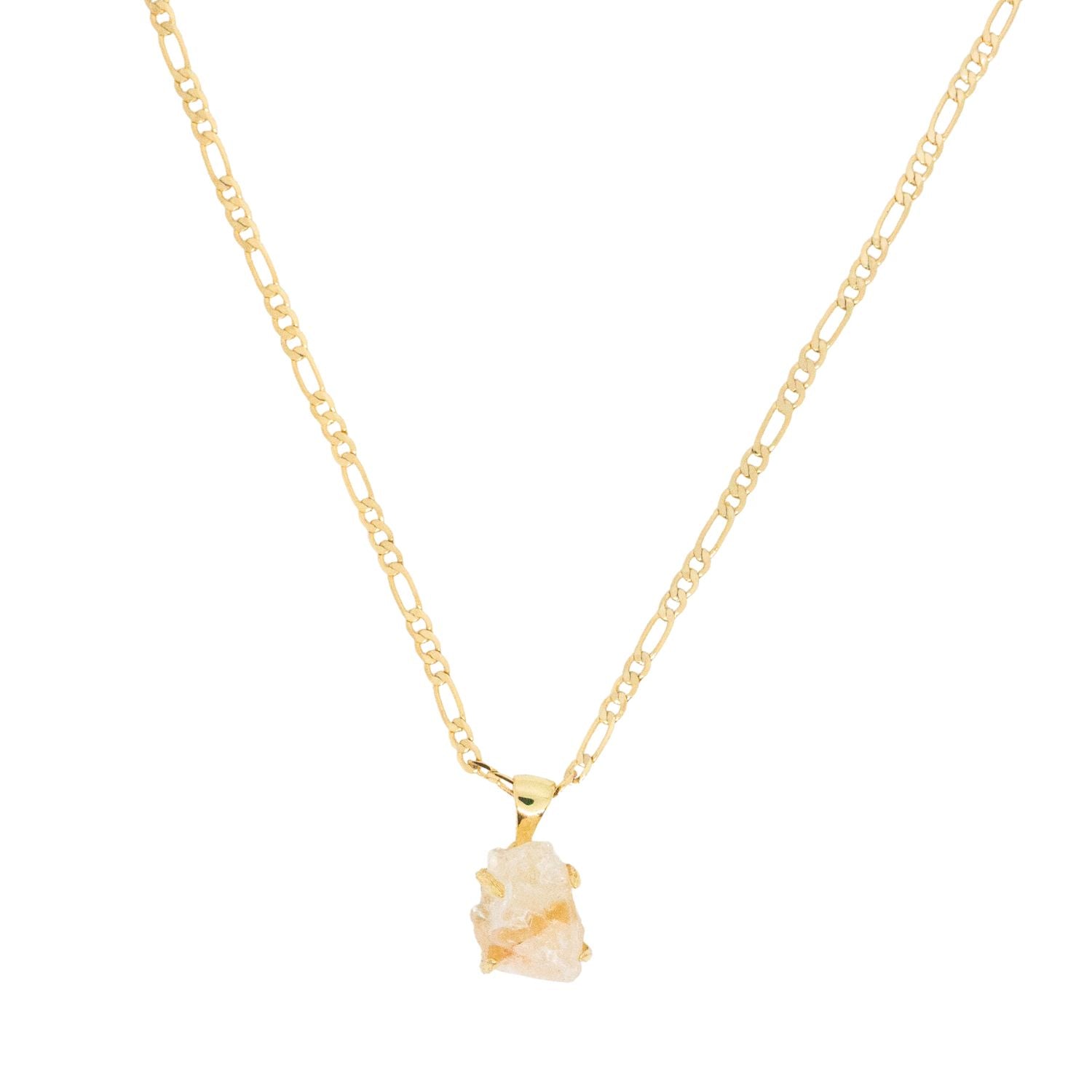 Elemental Birth Citrine Pendant Necklace