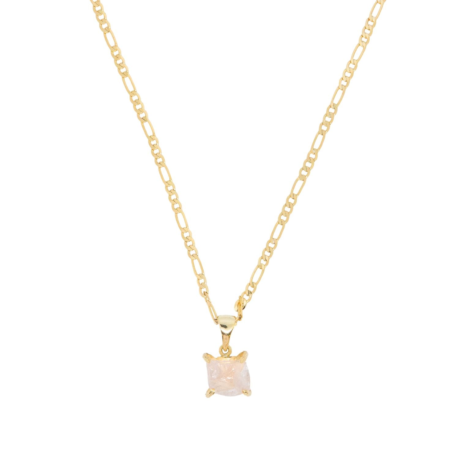 Elemental Rose Crystal Pendant Necklace