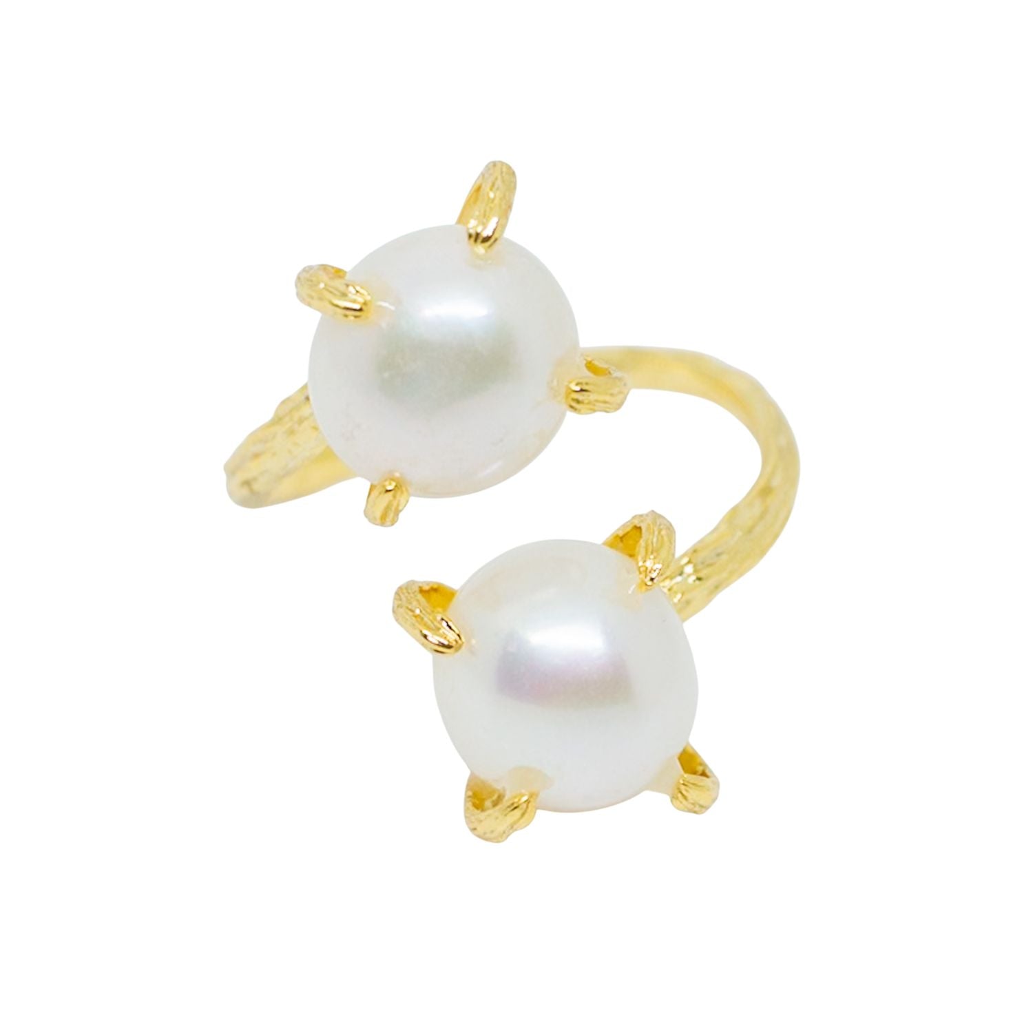 Elemental Birth White Pearl Adjustable Ring