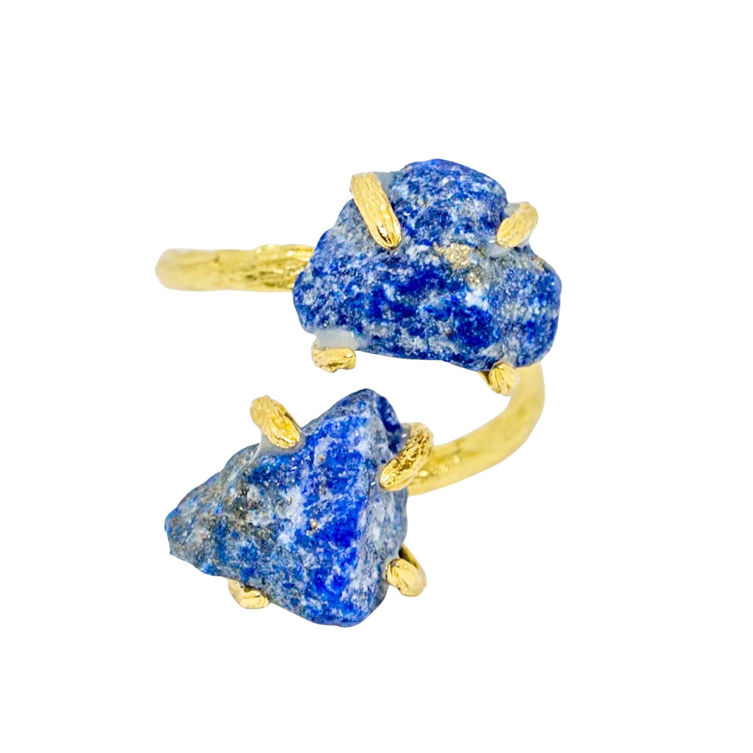 Elemental Birth Natural Sapphire Adjustable Ring for Gifting