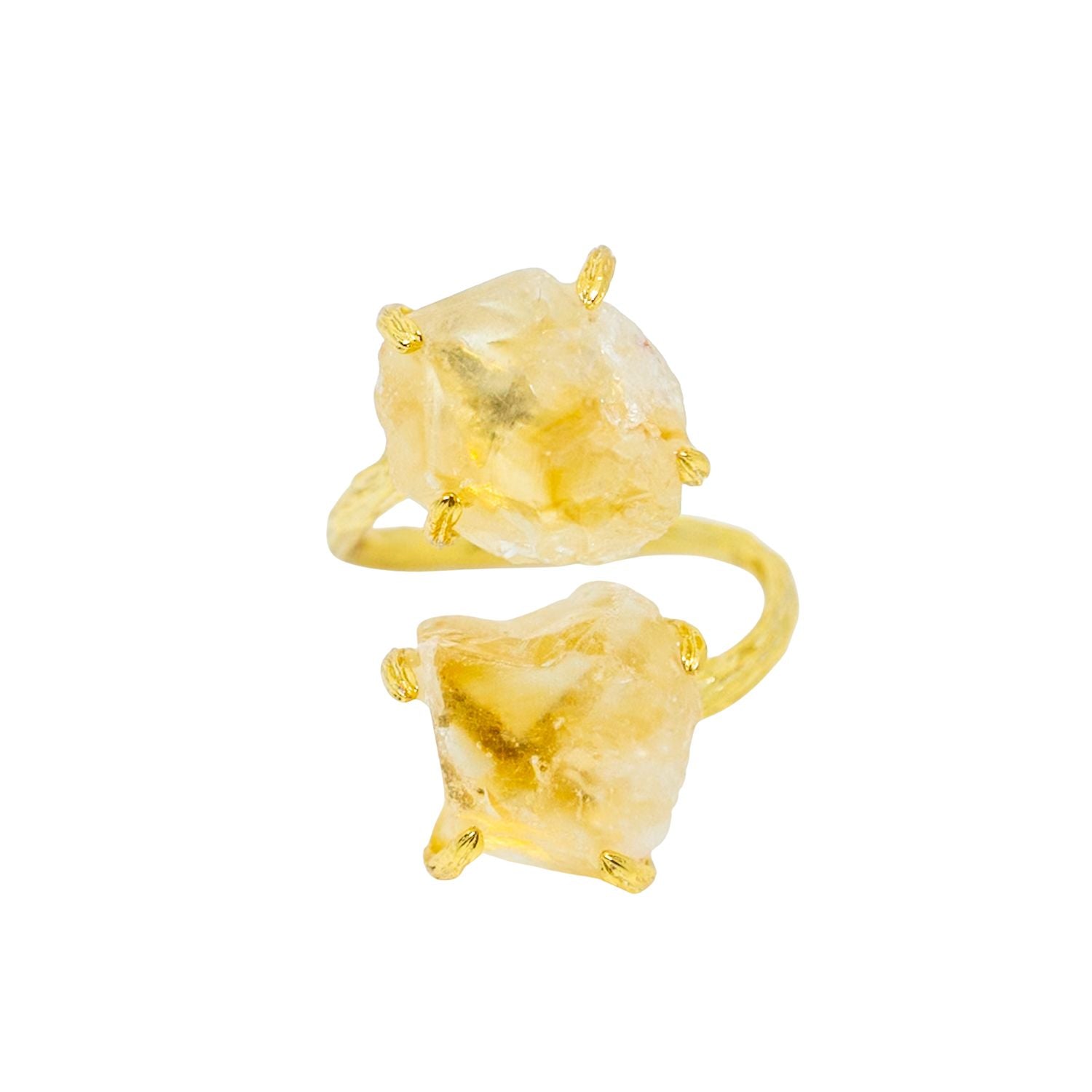 Elemental Birth Natural Citrine Adjustable Ring