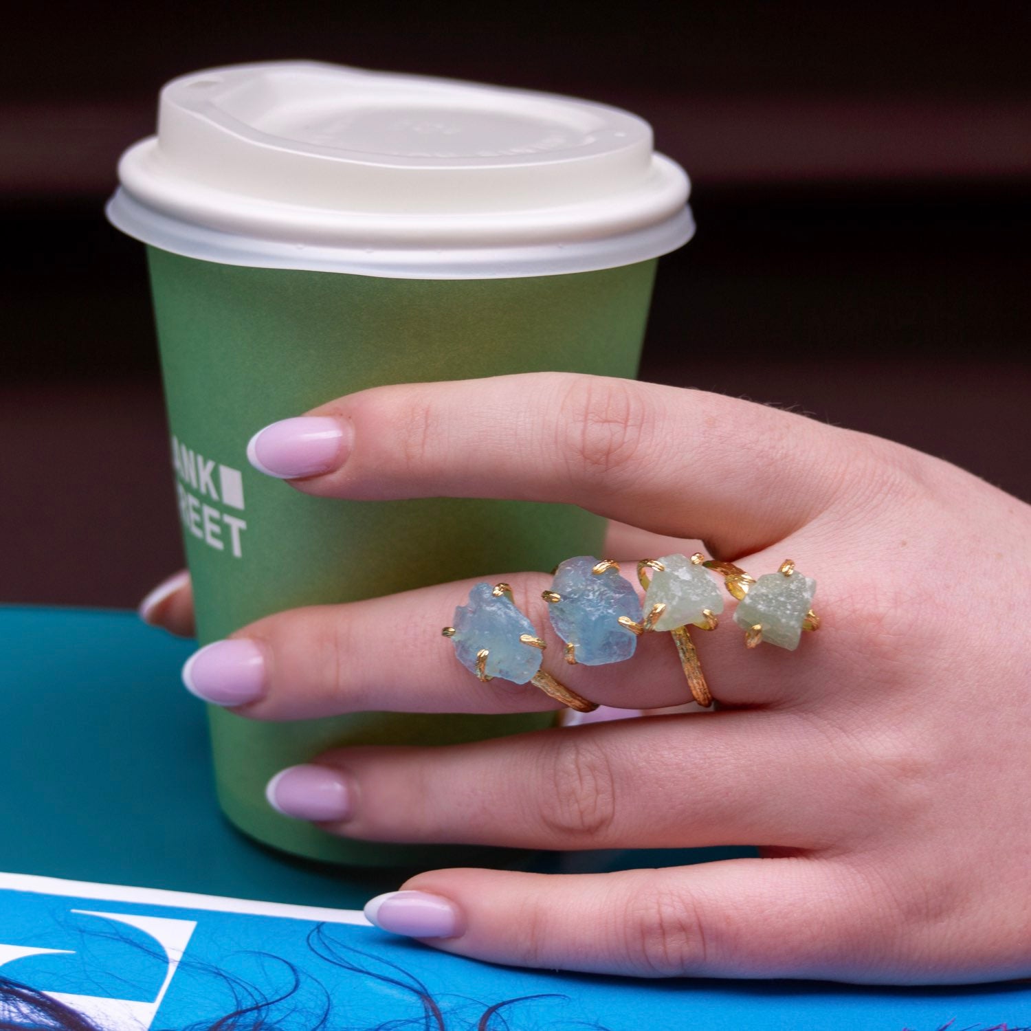 Elemental Birth Natural Jade Adjustable Ring
