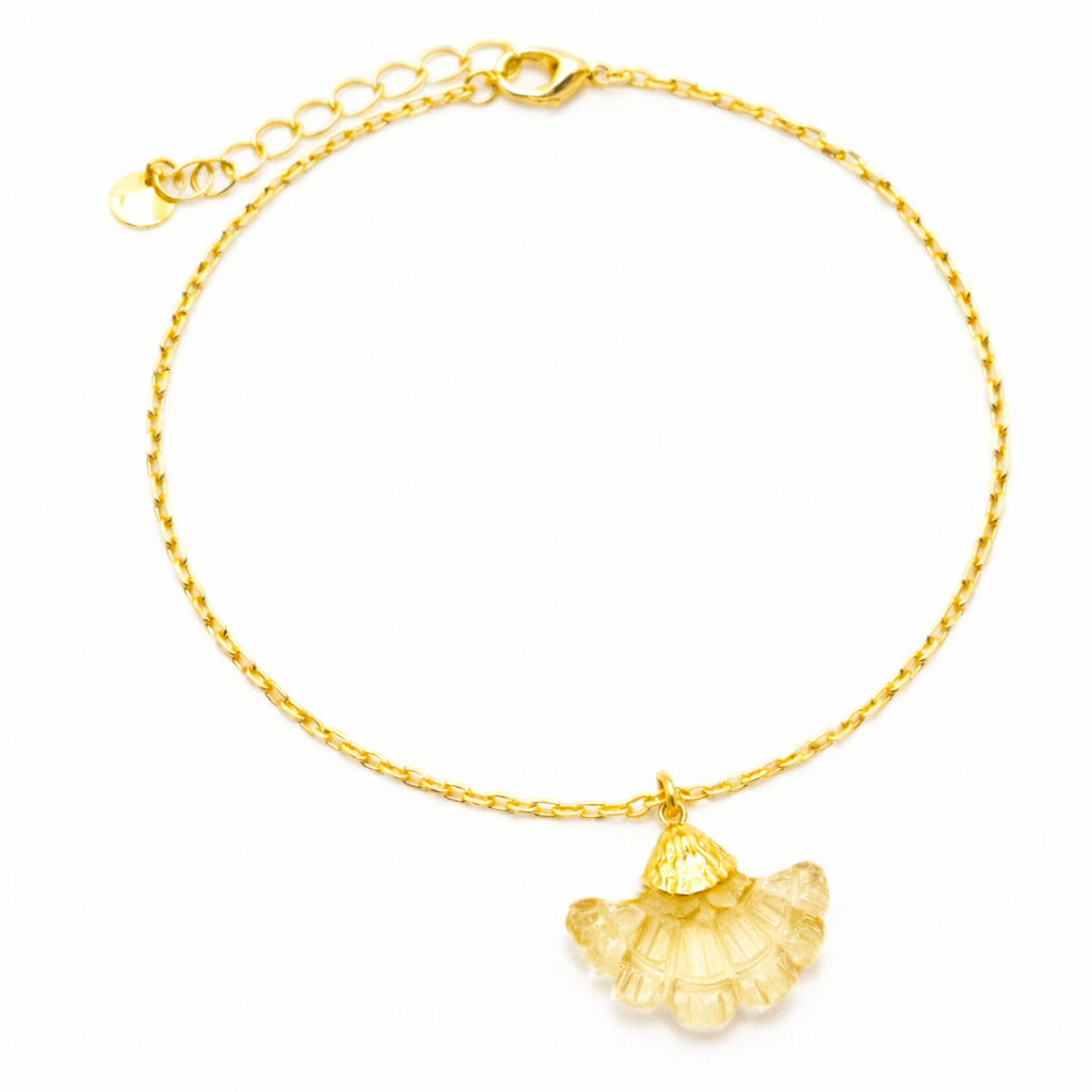 Bloom Flower Handcrafted Citrine Bracelet for Girlfriend Gift