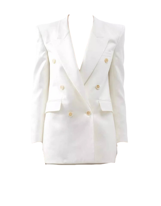 Elegant Mulberry Silk Suite Coat Top