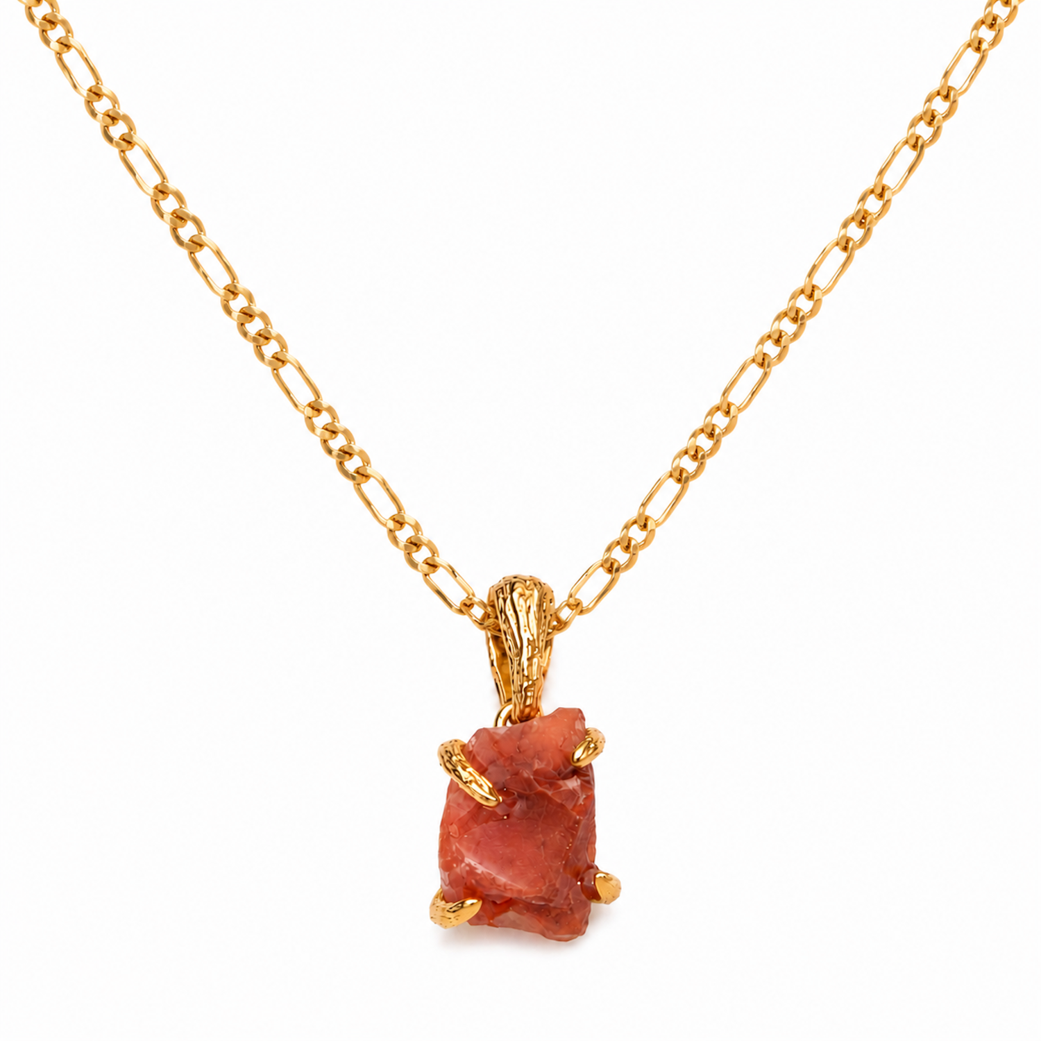 Elemental Red Agate Pendent Adjustable Necklace