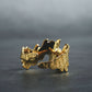 Natural Amethyst Tree Memory Gold-plated Ring