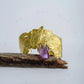 Natural Amethyst Bark Texture Bracelet