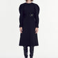 A-shape One Piece Dress With Balloon Sleeves