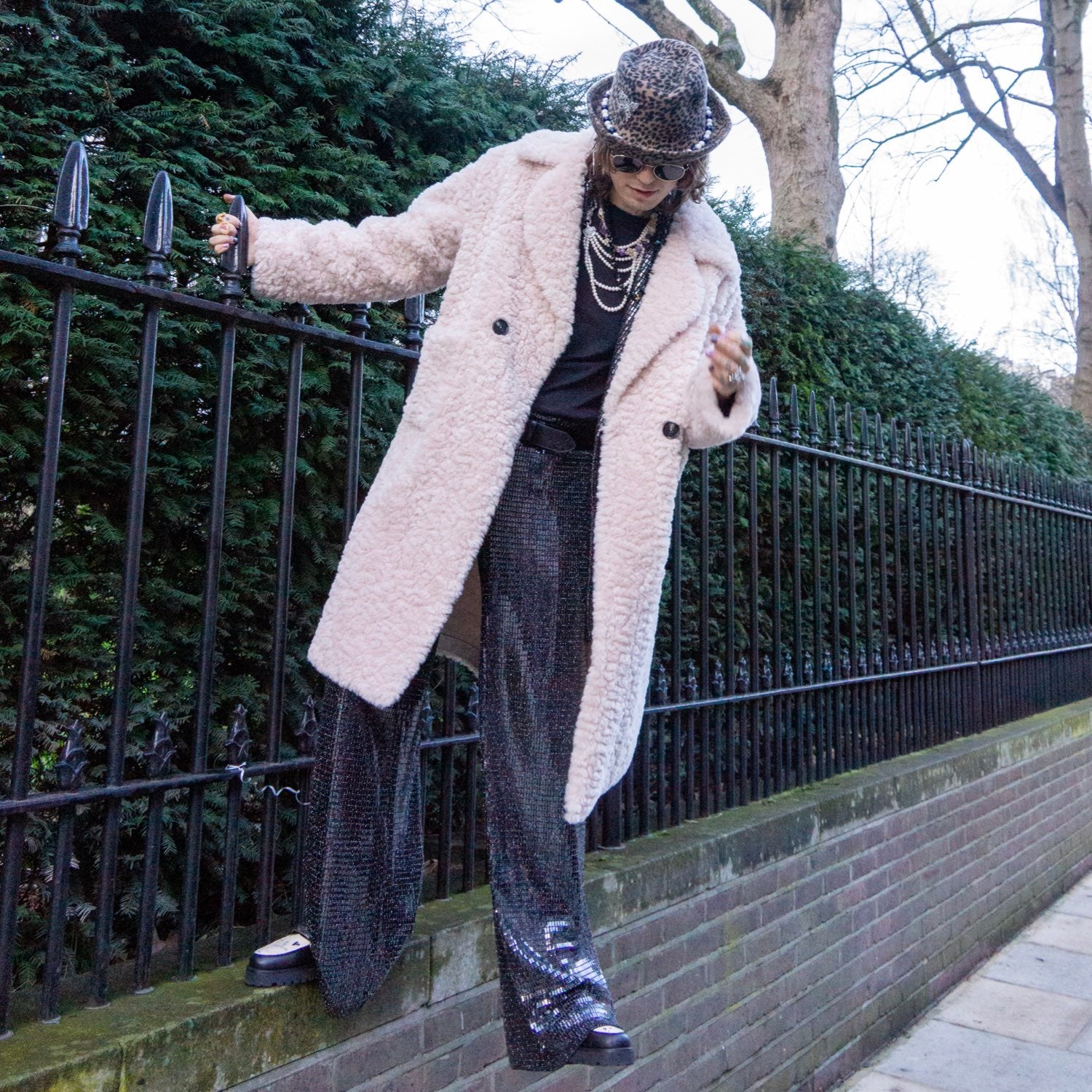 Eco-friendly Soft Sheet Fur Fox Long Coat Jacket Faux