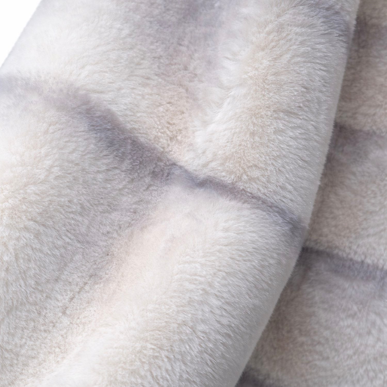 Galaxy Sable Fur White Grey Super Soft Jacket