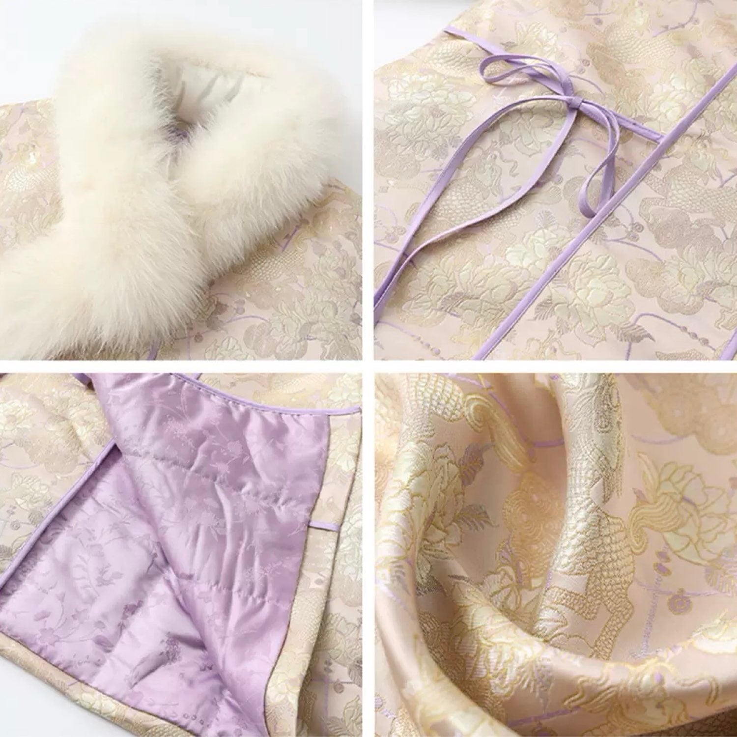 Embroidered Cardigan Jacket Stylish Stitching Autumn Winter