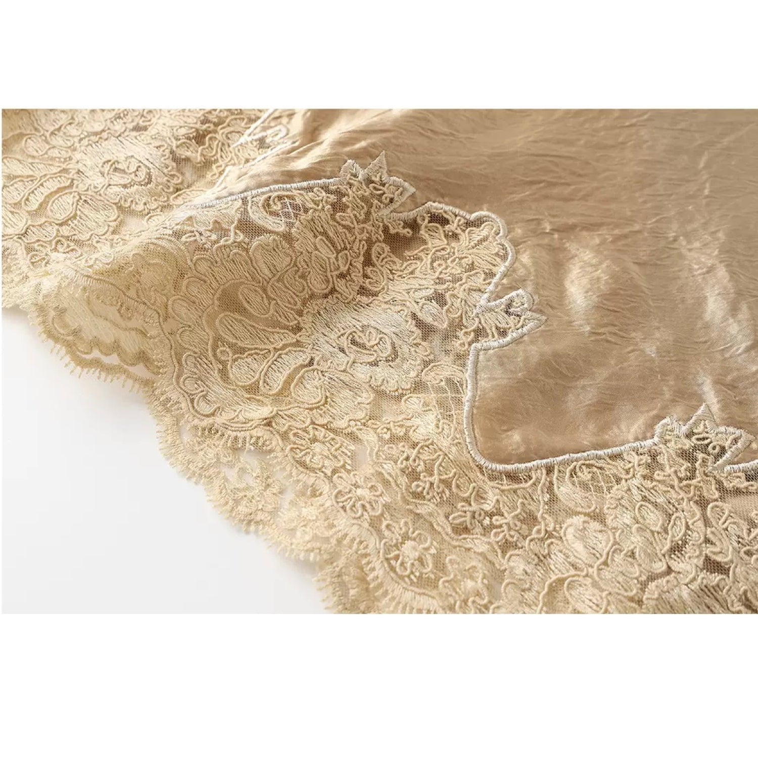 Embroidery Lace Luxury Fabric Midi Skirt