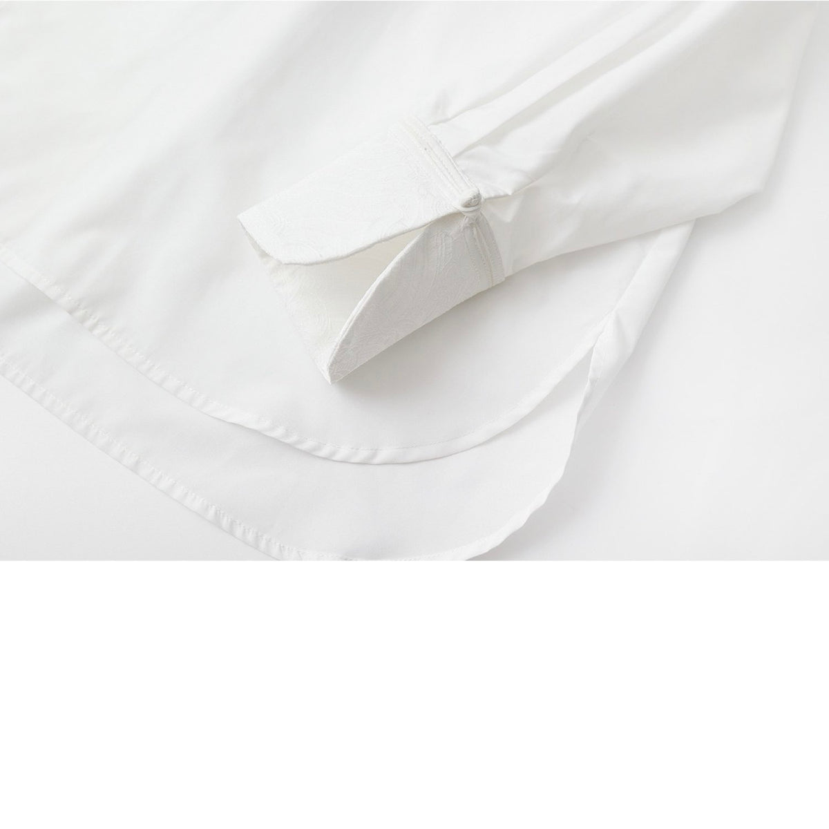 Embroidery Elegant Lance White Shirt