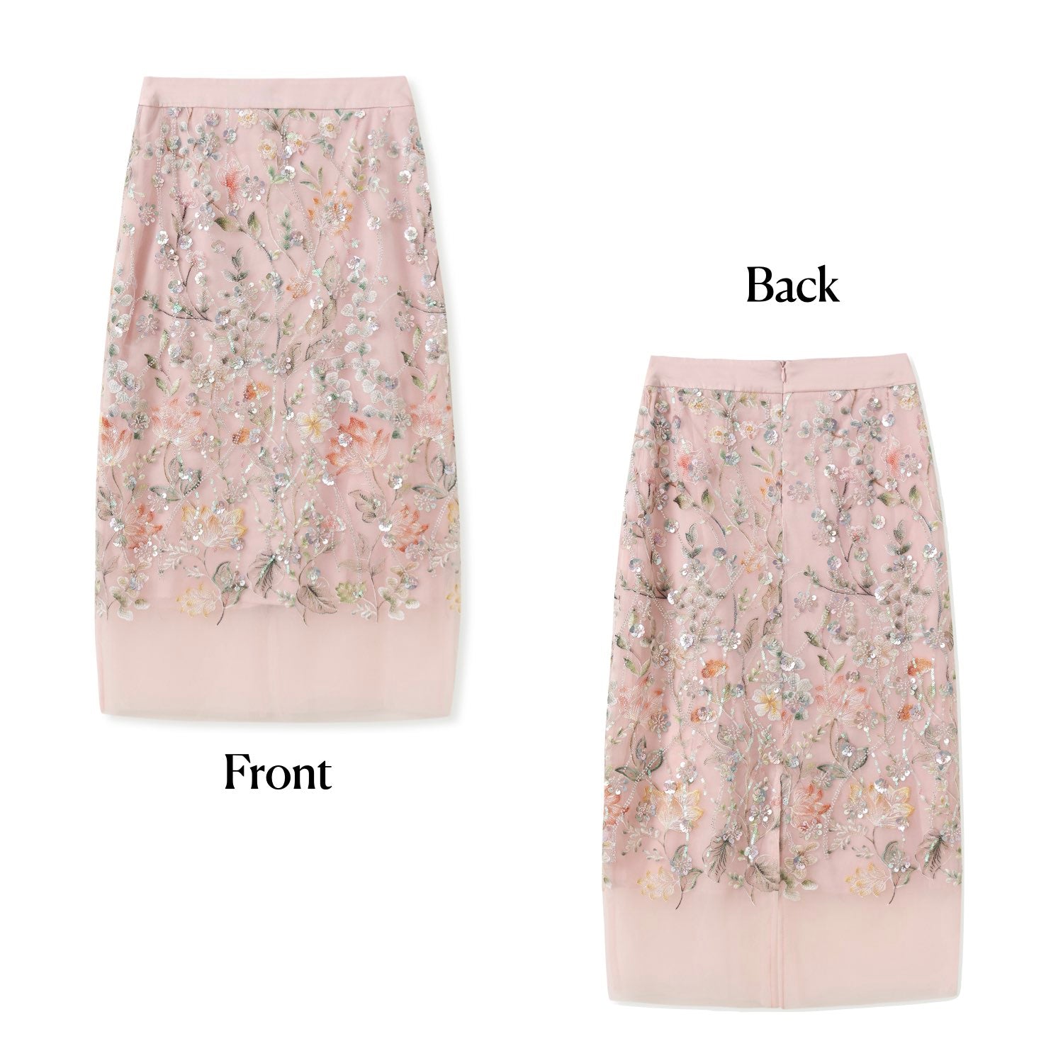 Embroidered 3D Flower Skirt Evening Mid Dress
