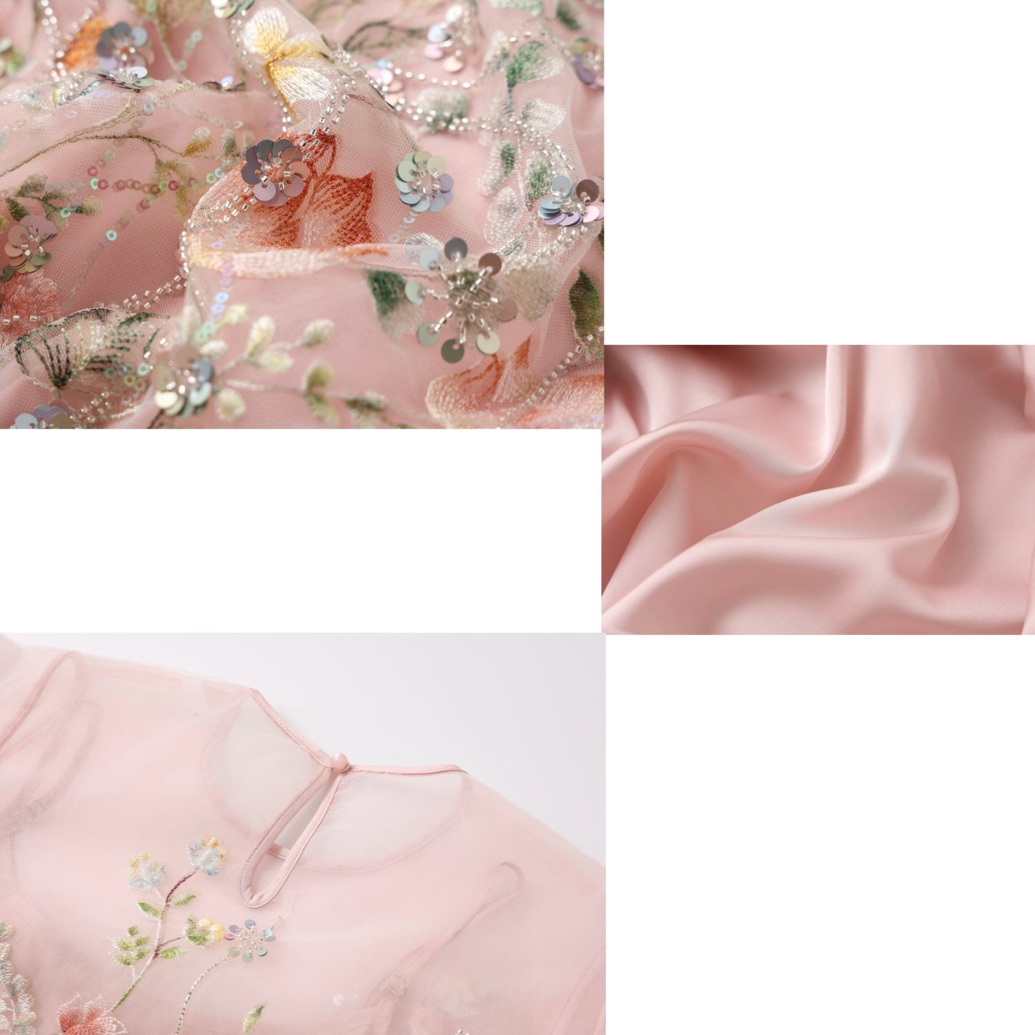 Embroidered 3D Flower Cardigan Dress Top