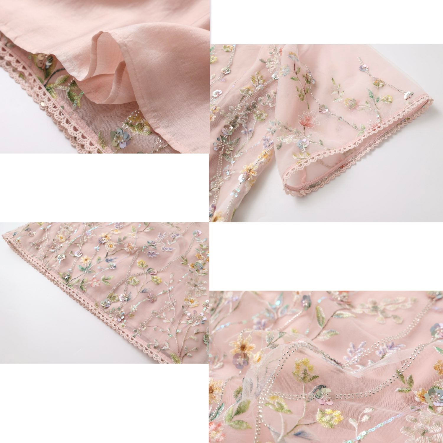 Embroidered 3D Flower Cardigan Dress Top
