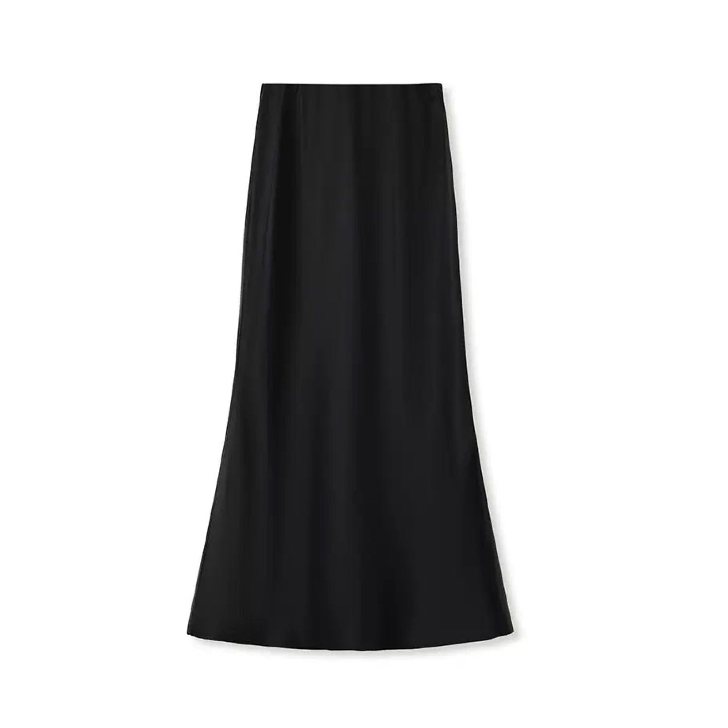 A-line Black Midi Skirt Goes with Everything