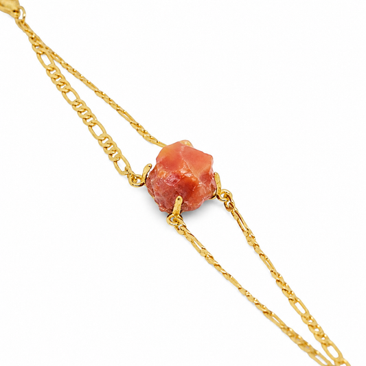 Elemental Red Agate Adjustable Bracelet