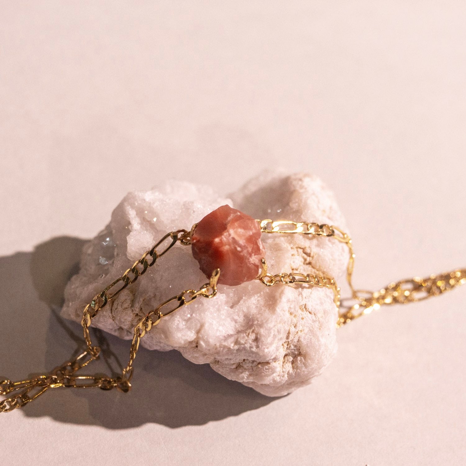 Red Agate Adjustable Bracelet