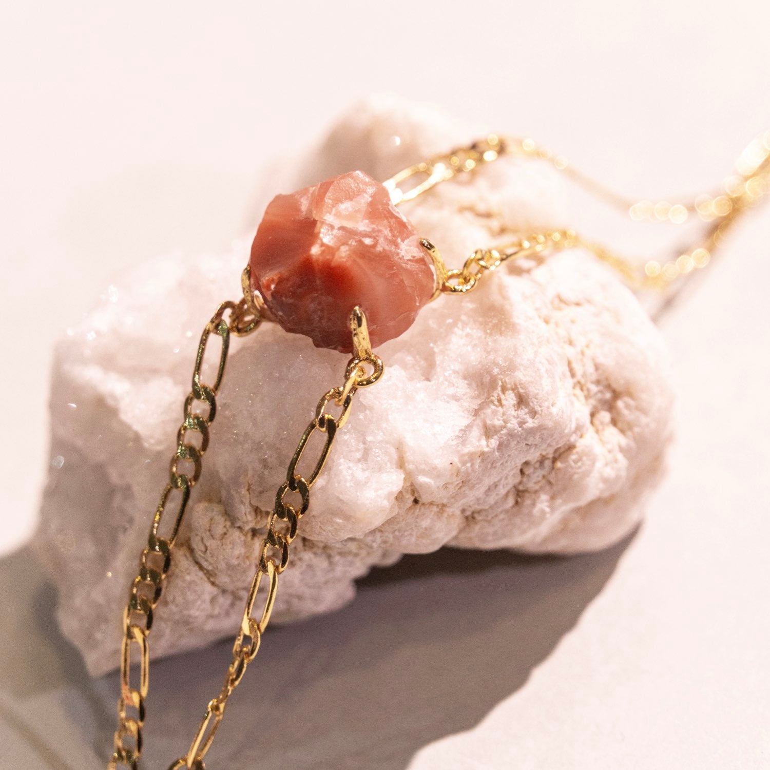 Red Agate Adjustable Bracelet