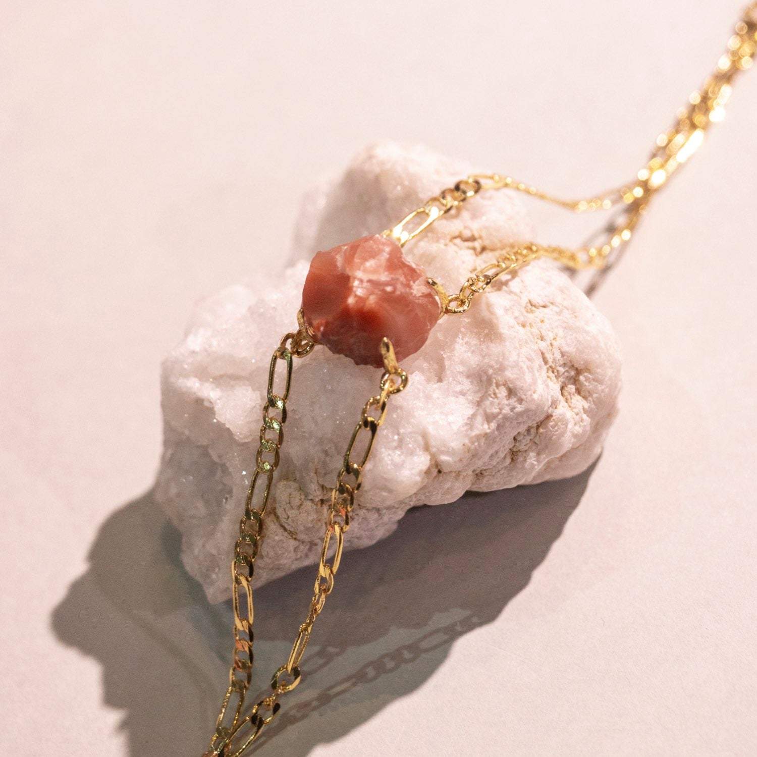 Red Agate Adjustable Bracelet