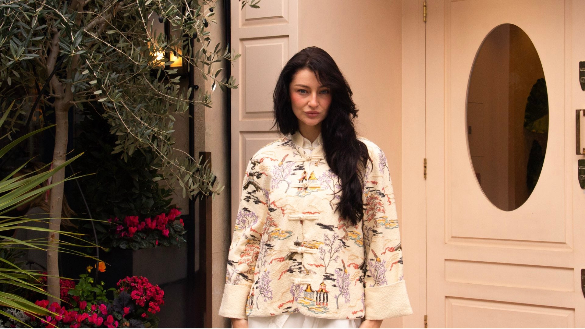 Embroidery blouse from  Embroidered Luxury Fashion by WJY Studio independent designer London