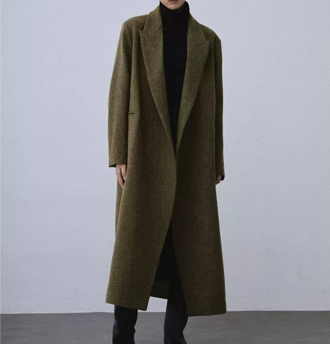 Unisex Stylish Long Wool Coat