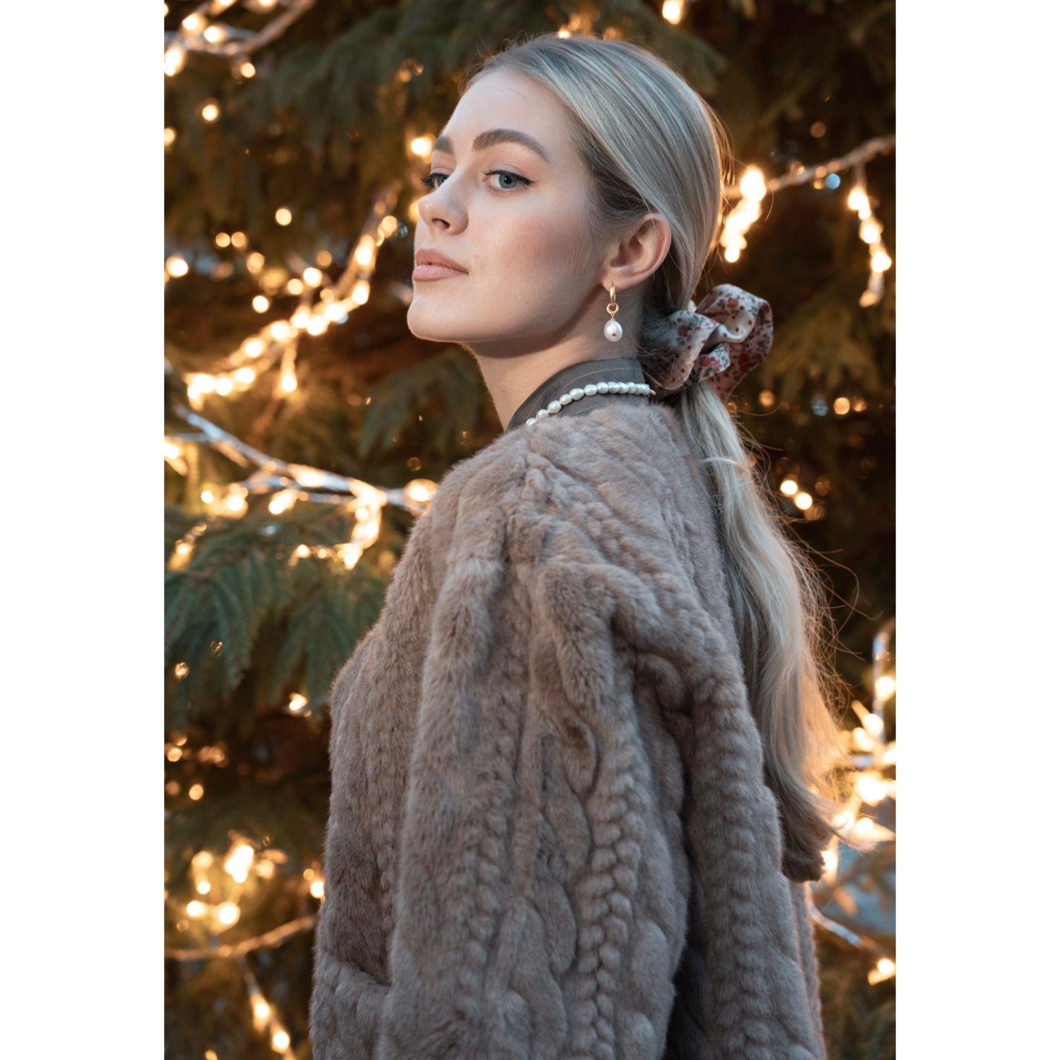 Galaxy Super Soft  Fur Brown Coat Jacket  Eco-friendly Fur