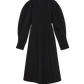 A-shape One Piece Dress With Balloon Sleeves