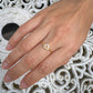 Citrine Birthstones Love Zipper Gold Ring