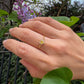 Citrine Birthstones Love Zipper Gold Ring
